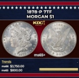 1878-p 7tf Morgan Dollar $1 ms65+ SEGS