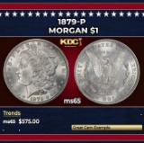 1879-p Morgan Dollar $1 Grades ms65