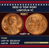 1932-d Lincoln Cent TOP POP! 1c ms67+ rd SEGS