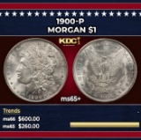 1900-p Morgan Dollar $1 Grades ms65+