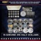 2020 WWII 75th Anniversary 15 Piece Colorized JFK Half Dollar Set with Collectors Box Other Toy