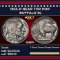 1935-p Buffalo Nickel Near Top Pop 5c ms67+ SEGS