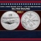 Gun & Rod (Bass) Style - 1 oz Silver Round Round