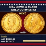 1904 Lewis & Clark Gold Commem Dollar 1 ms66+ SEGS