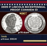 2009-P Lincoln Bicentennial Proof Modern Commem Dollar $1 pr70 dcam SEGS