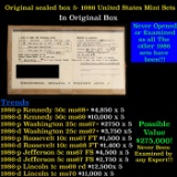 Original sealed box Of 5x 1986 United States Mint Set