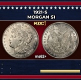 1921-s Morgan Dollar $1 Grades ms62+
