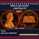 1970-s Sm Date Proof Lincoln Cent 1c pr68+ rd dcam SEGS