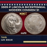 2009-P Lincoln Bicentennial Modern Commem Dollar $1 ms70 SEGS