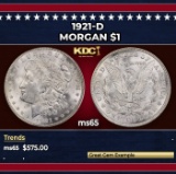 1921-d Morgan Dollar $1 Grades ms65