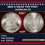 1882-s Morgan Dollar Near Top Pop! $1 ms67+ SEGS