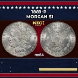 1889-p Morgan Dollar $1 Grades ms64