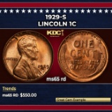 1929-s Lincoln Cent 1c Grades ms65 rd