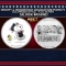 Snoopy & Woodstock Graduation Peanuts Colorized Style - 1 oz Silver Round Round