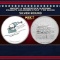 Snoopy & Woodstock Sledding Peanuts Colorized Style - 1 oz Silver Round Round