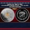 Cadillac 1906 & 1963 Colorized Logos Style - 1 oz Silver Round Round