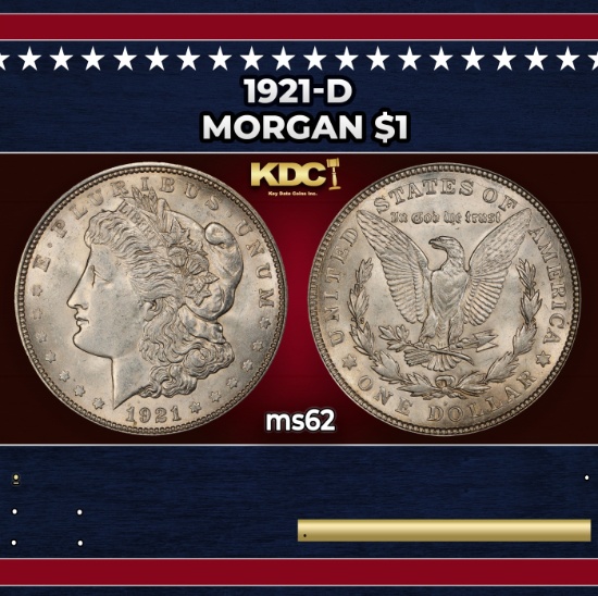 1921-d Morgan Dollar $1 Grades ms62