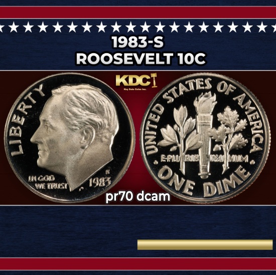 1983-s Proof Roosevelt Dime 10c pr70 dcam SEGS