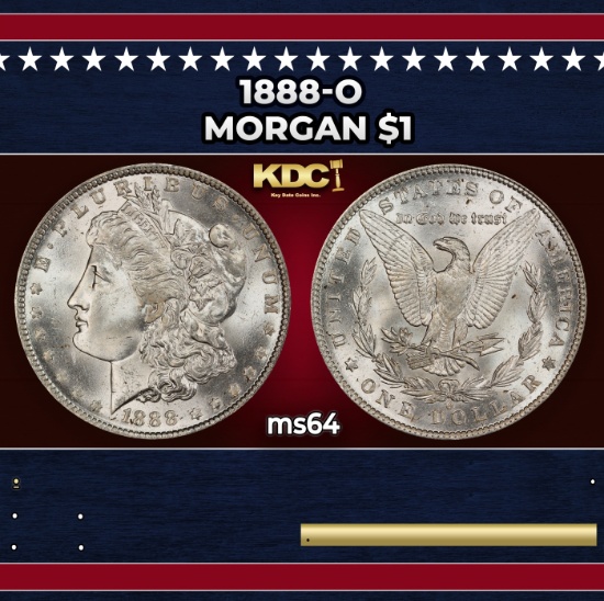 1888-o Morgan Dollar $1 Grades ms64
