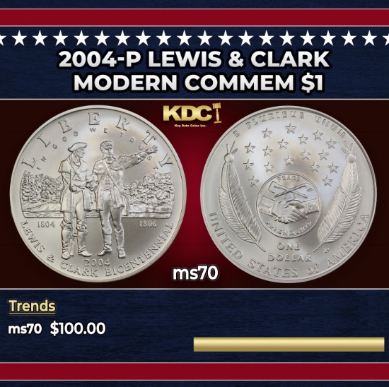 2004-P Lewis & Clark Modern Commem Dollar $1 ms70 SEGS