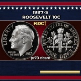 1987-s Proof Roosevelt Dime 10c pr70 dcam SEGS