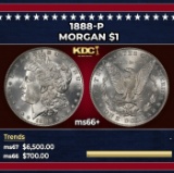 1888-p Morgan Dollar $1 ms66+ SEGS
