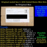 Original sealed Box of 5x 1978 United States Mint Set's