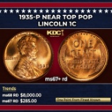 1935-p Lincoln Cent Near Top Pop 1c ms67+ rd SEGS