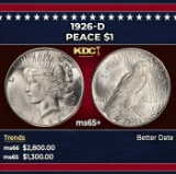 1926-d Peace Dollar $1 ms65+ SEGS