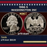 1996-s Proof Washington Quarter 25c pr70 dcam SEGS