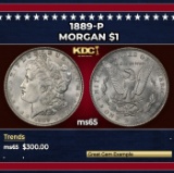 1889-p Morgan Dollar $1 Grades ms65