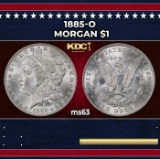 1885-o Morgan Dollar $1 Grades ms63