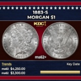 1883-s Morgan Dollar $1 ms62+ USCG
