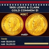 1905 Lewis & Clark Gold Commem Dollar 1 ms65+ SEGS