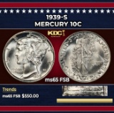 1939-s Mercury Dime 10c ms65 FSB SEGS