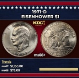 1971-d Eisenhower Dollar $1 ms66+ SEGS