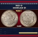 1921-d Morgan Dollar $1 Grades ms62