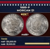 1889-p Morgan Dollar $1 ms66+ SEGS