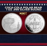 Coca-Cola Polar Bear 1 oz .999 Silver Round Round