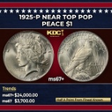 1925-p Peace Dollar Near Top Pop $1 ms67+ SEGS