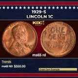 1929-s Lincoln Cent 1c Grades ms65 rd