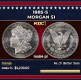 1885-s Morgan Dollar $1 ms64 pl SEGS