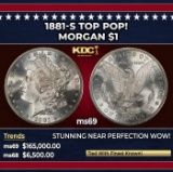 1881-s Morgan Dollar TOP POP! $1 ms69 SEGS