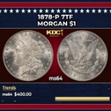 1878-p 7tf Morgan Dollar $1 Grades ms64