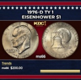 1976-d Ty 1 Eisenhower Dollar $1 ms66 SEGS