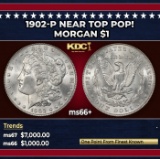 1902-p Morgan Dollar Near Top Pop! $1 ms66+ SEGS