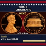 1986-s Proof Lincoln Cent 1c pr70 rd dcam SEGS