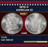 1879-p Morgan Dollar $1 Grades ms65