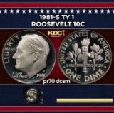 1981-s Ty 1 Proof Roosevelt Dime 10c pr70 dcam SEGS