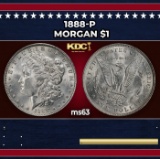 1888-p Morgan Dollar $1 Grades ms63